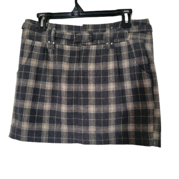 Smart set mini wool blend skirt fully linned,  Nice plaid patern  pockets - Picture 1 of 6